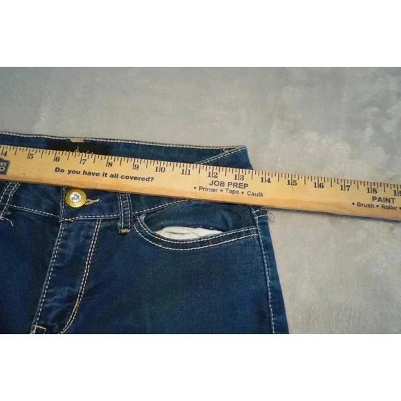 Vintage Baby Phat Y2K Single Stitch Pleated jeans Size 5 . Rhinestone Girlie - Picture 7 of 12